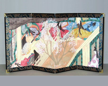 4-panel Screen, byobu, Japanese screen, genji